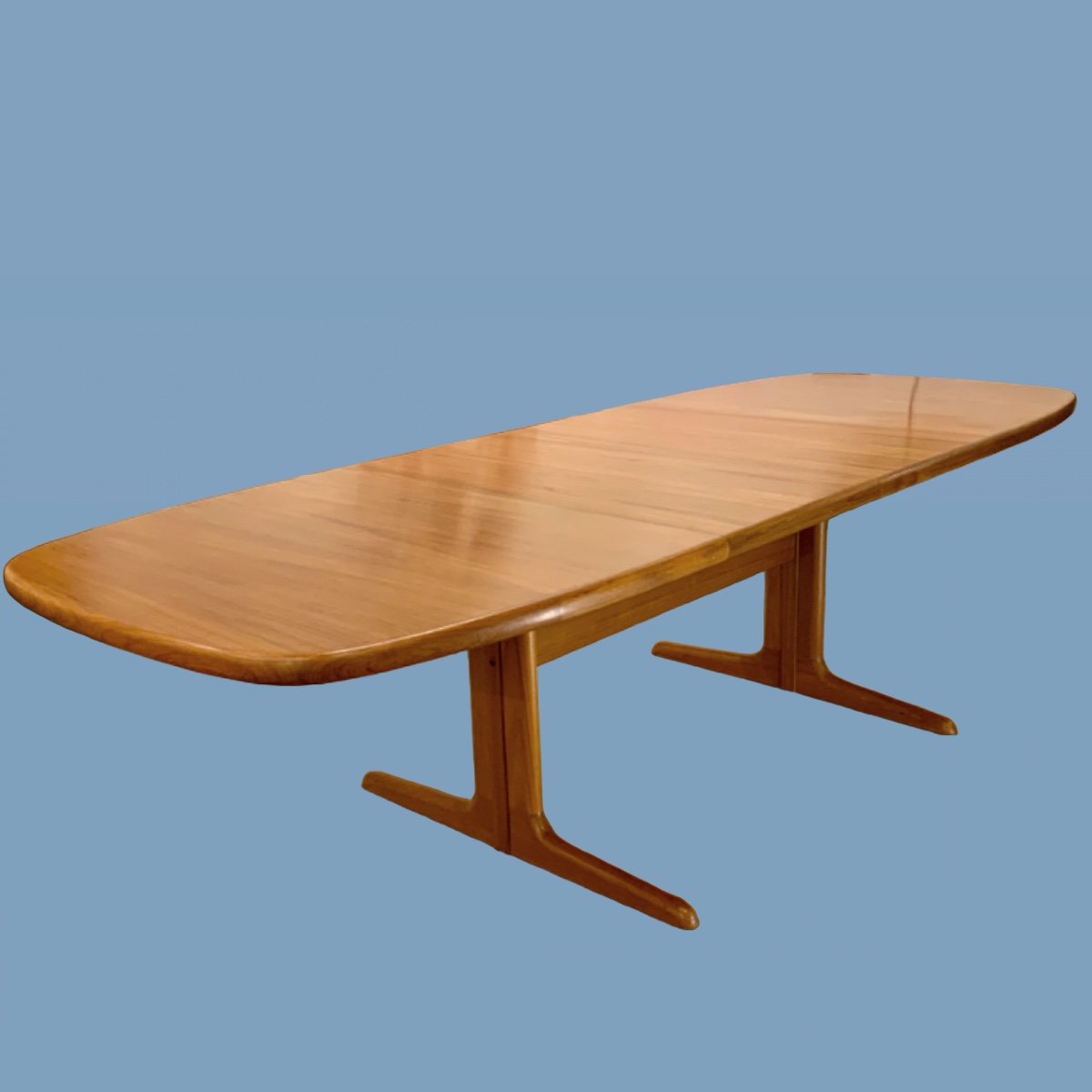 Table De Salle à Manger à Rallonges Design Scandinave Années 1960 En Teck, 12couverts-photo-3