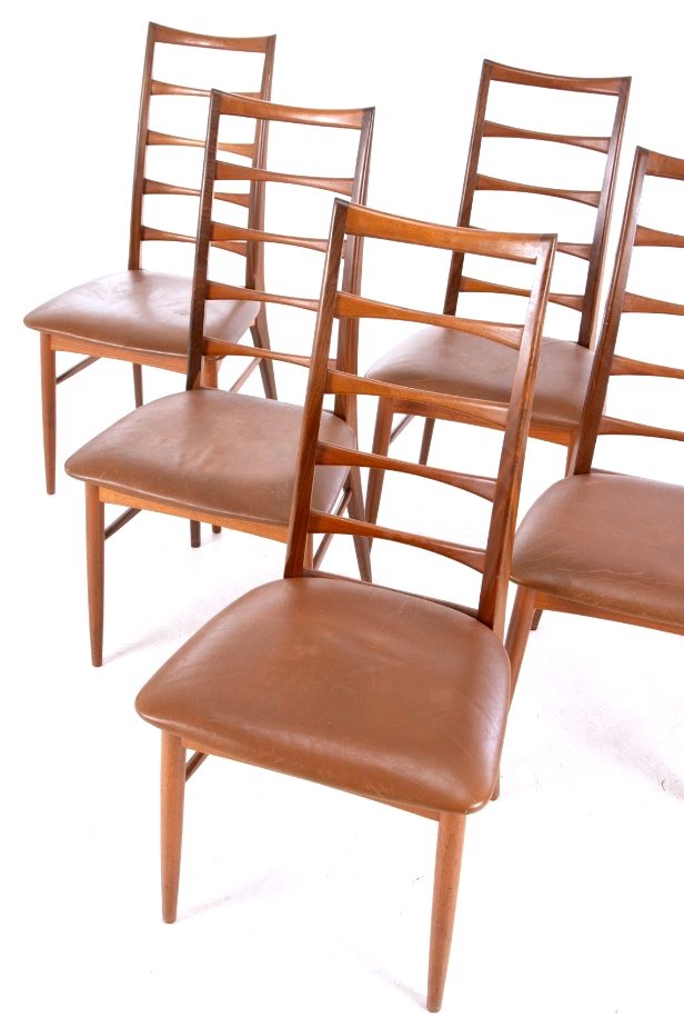 Série De 6 Chaises Design Scandinave Années 1960 De Niels Koefoed-photo-3