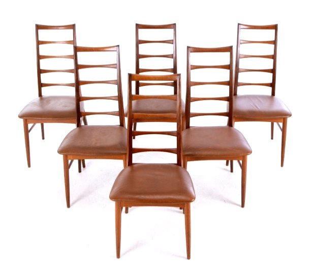 Série De 6 Chaises Design Scandinave Années 1960 De Niels Koefoed