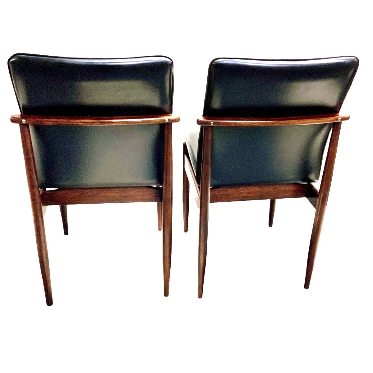 4 Scandinavian Rosewood Chairs, 1960s/70s-photo-3