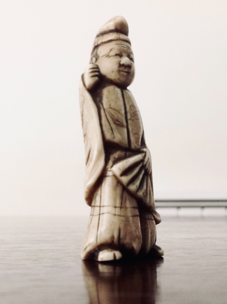 (netsuké) Small Ivory Statuette, Japan XIXth Century-photo-2