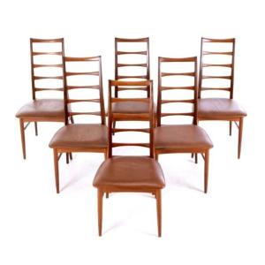 Série De 6 Chaises Design Scandinave Années 1960 De Niels Koefoed