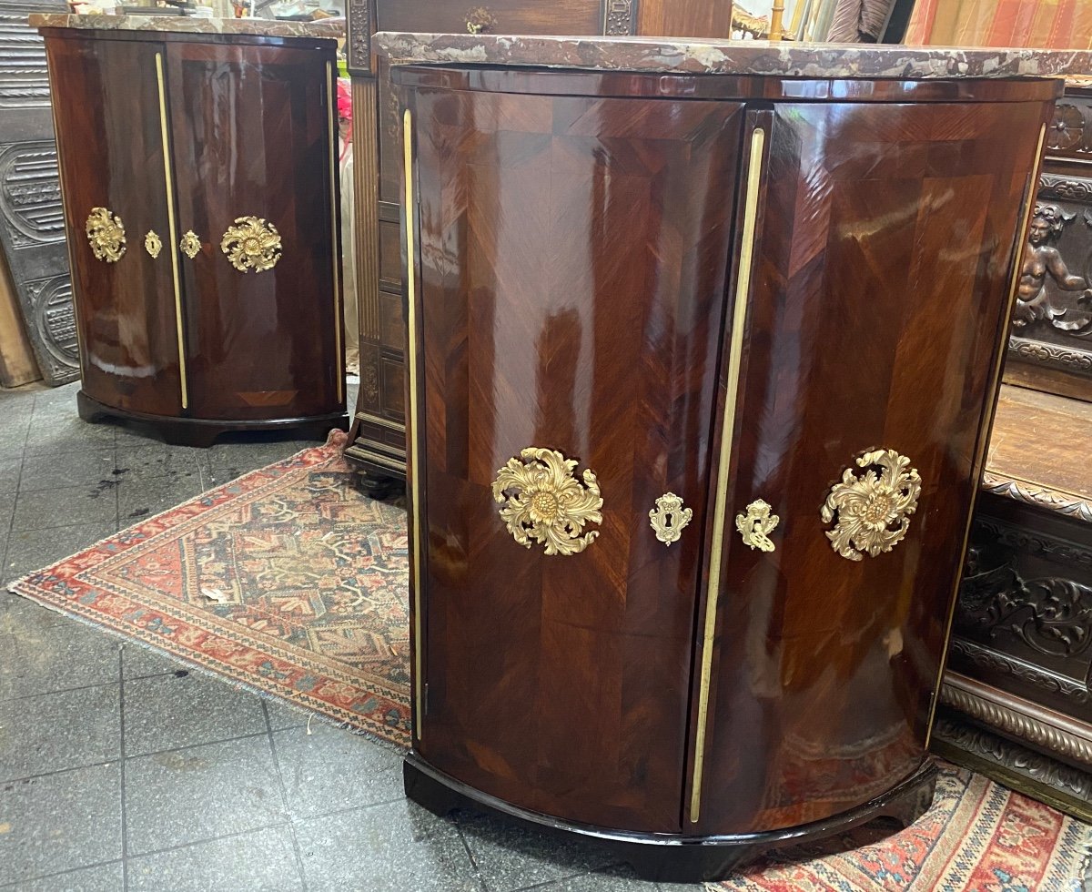 Pair Of Regency Period Corner Cabinets, Early 18th Century