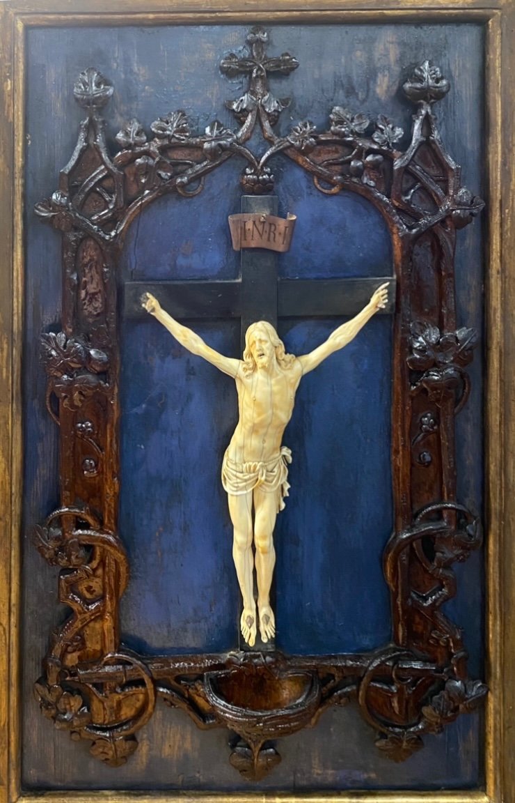 Christ De Douleur , En Ivoire Début Du XVIIe Siècle -photo-2