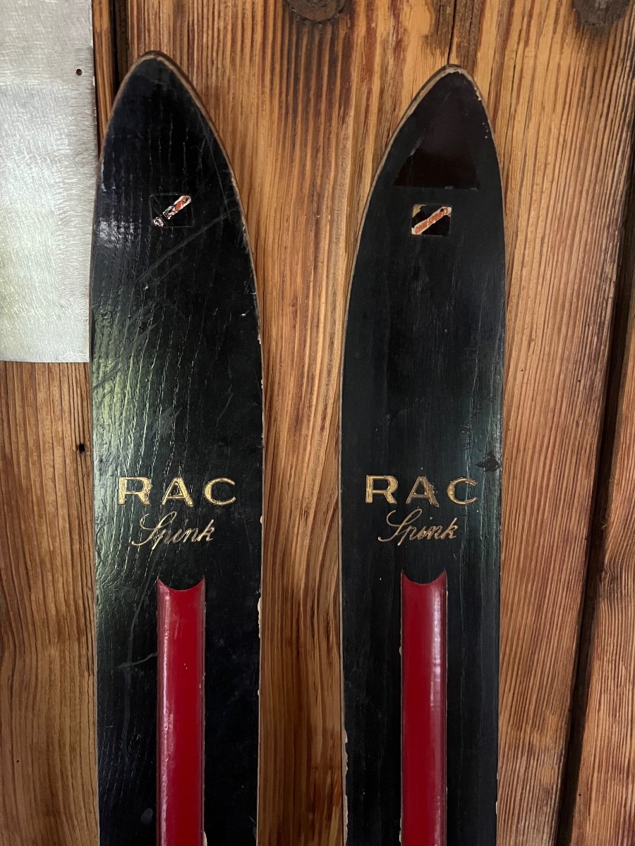 Pairs Of Vintage Collectible Skis-photo-3