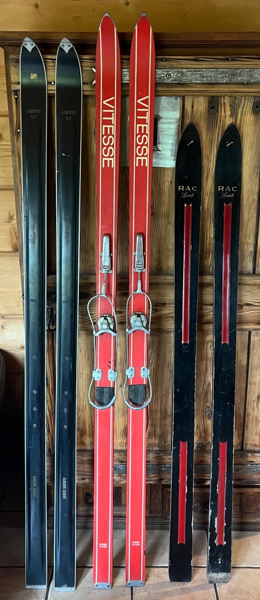 Pairs Of Vintage Collectible Skis