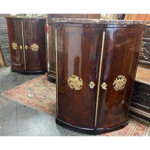 Pair Of Regency Period Corner Cabinets, Early 18th Century