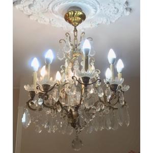 19th Century  Baccarat Crystal Chandelier 