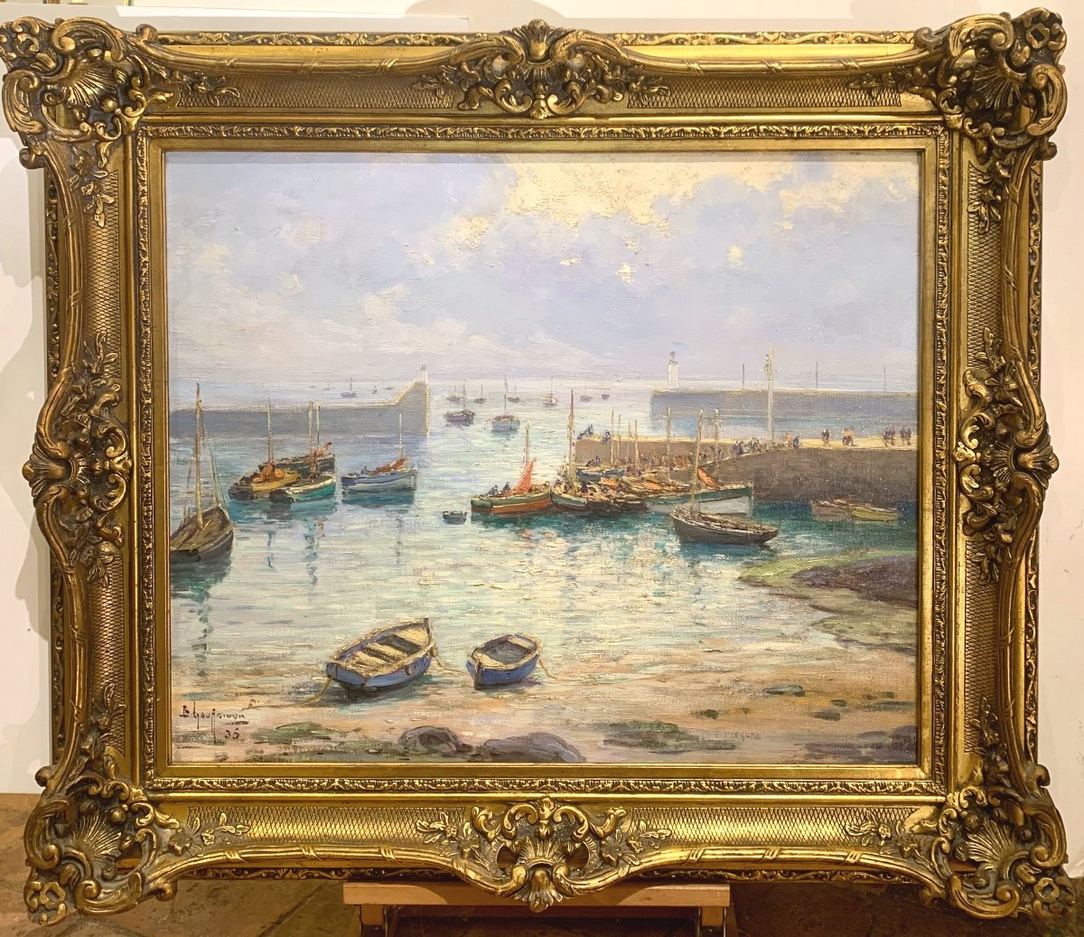 Le Port De La Turballe: Retour Des Sardiniers. Emile Gauffriaud