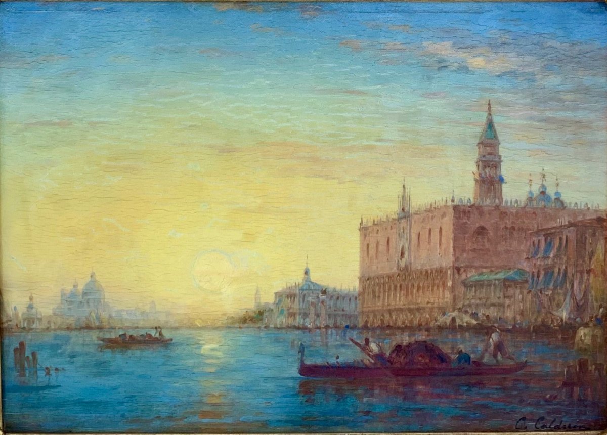 Vue De Venise Par Charles Clément Calderon-photo-2