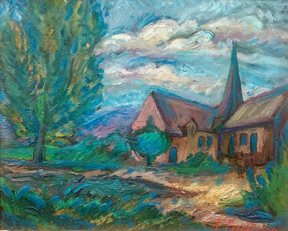 Paysage à L’ église. -photo-2