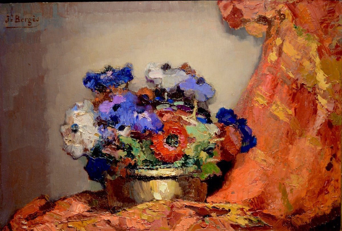 Bouquet With Saffron Drape. Joseph Berges-photo-2