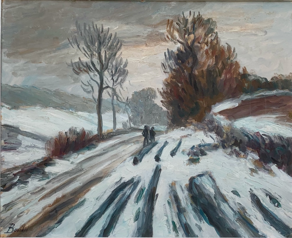 Winter Landscape Under Snow. Leonard Bordes