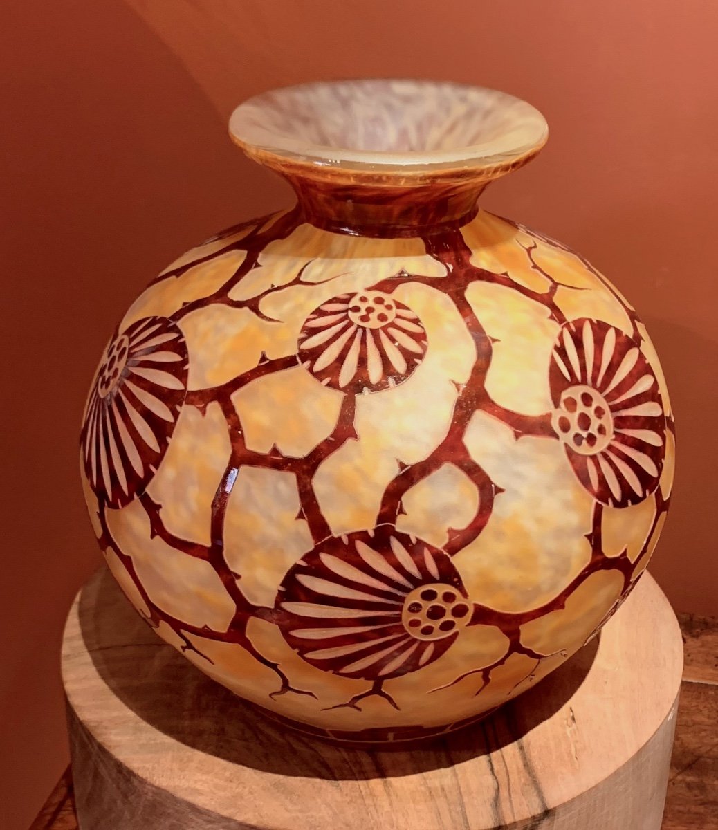 Vase Boule Le Verre Français