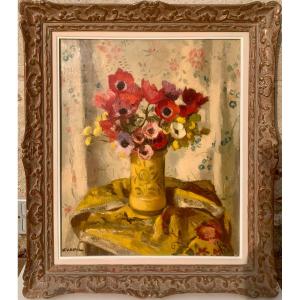 Bouquet At The Pedestal Table. C Kvapil