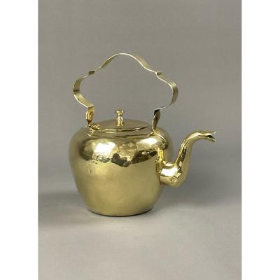 18th Wrought Brass Kettle