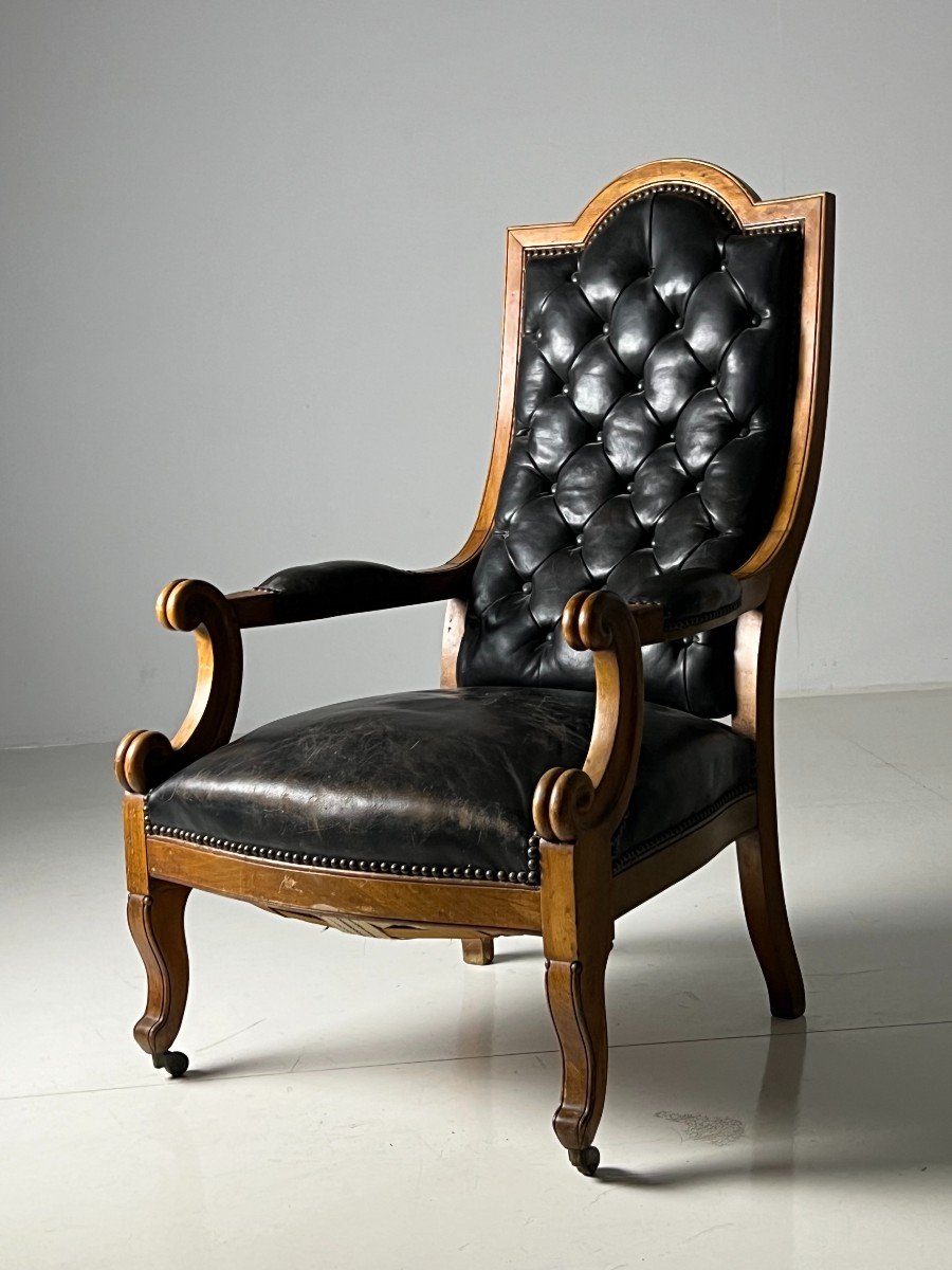 French Hooded Armchair-photo-8