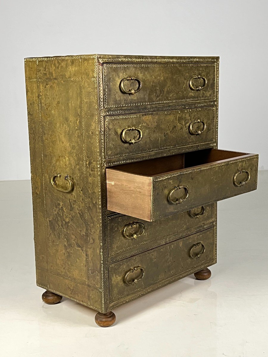 Brass Chest Of Drawers-photo-3