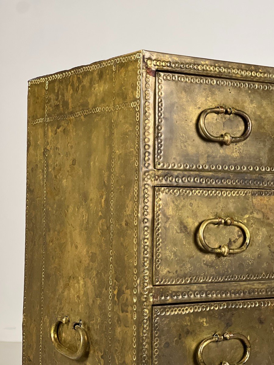 Brass Chest Of Drawers-photo-5