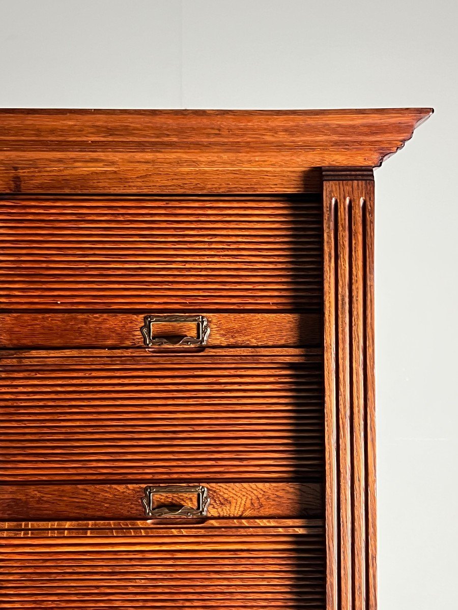 Oak File Cabinet-photo-3