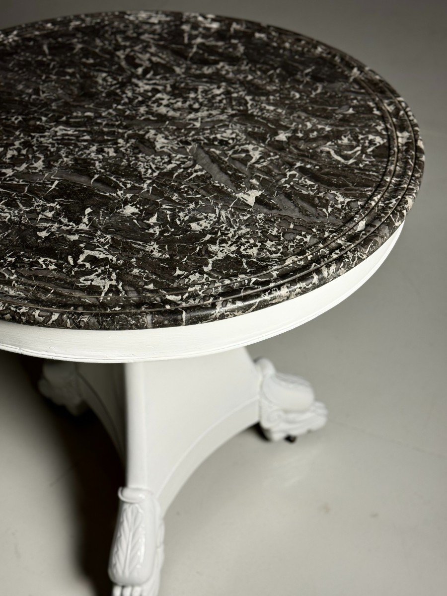 White Gueridon Table-photo-3