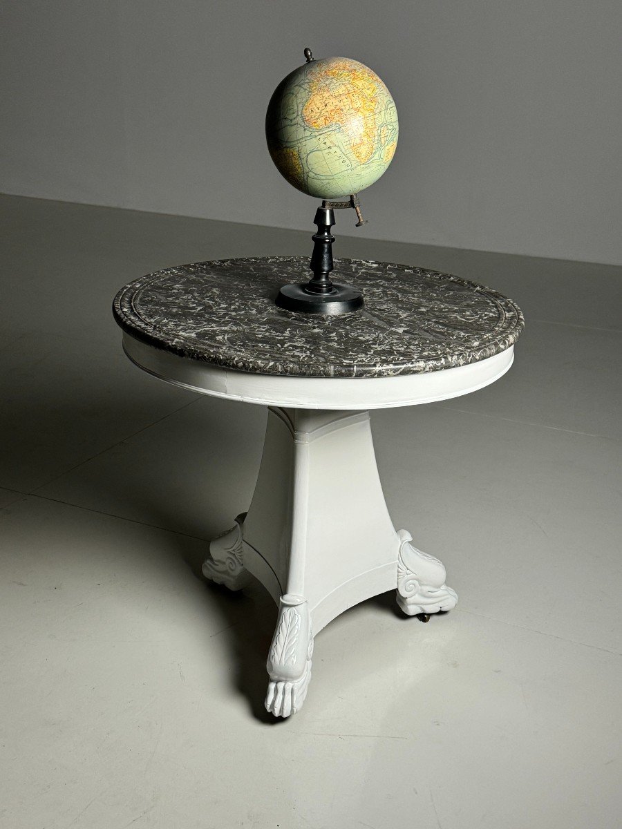 White Gueridon Table-photo-1