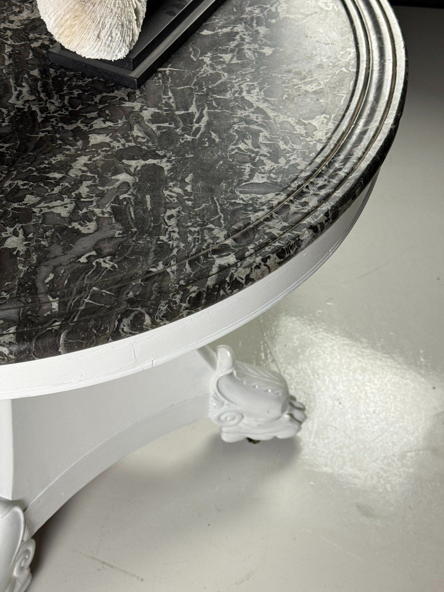 White Gueridon Table-photo-4