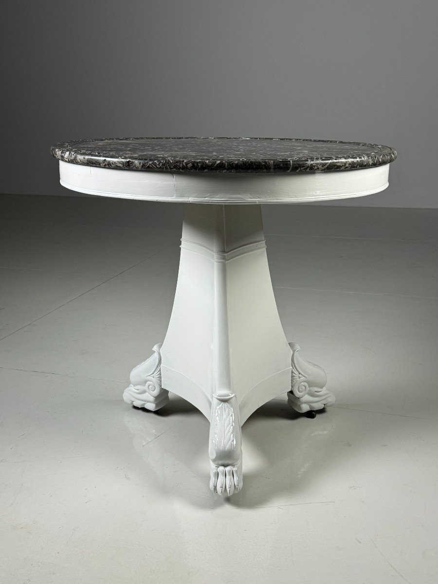 White Gueridon Table-photo-8