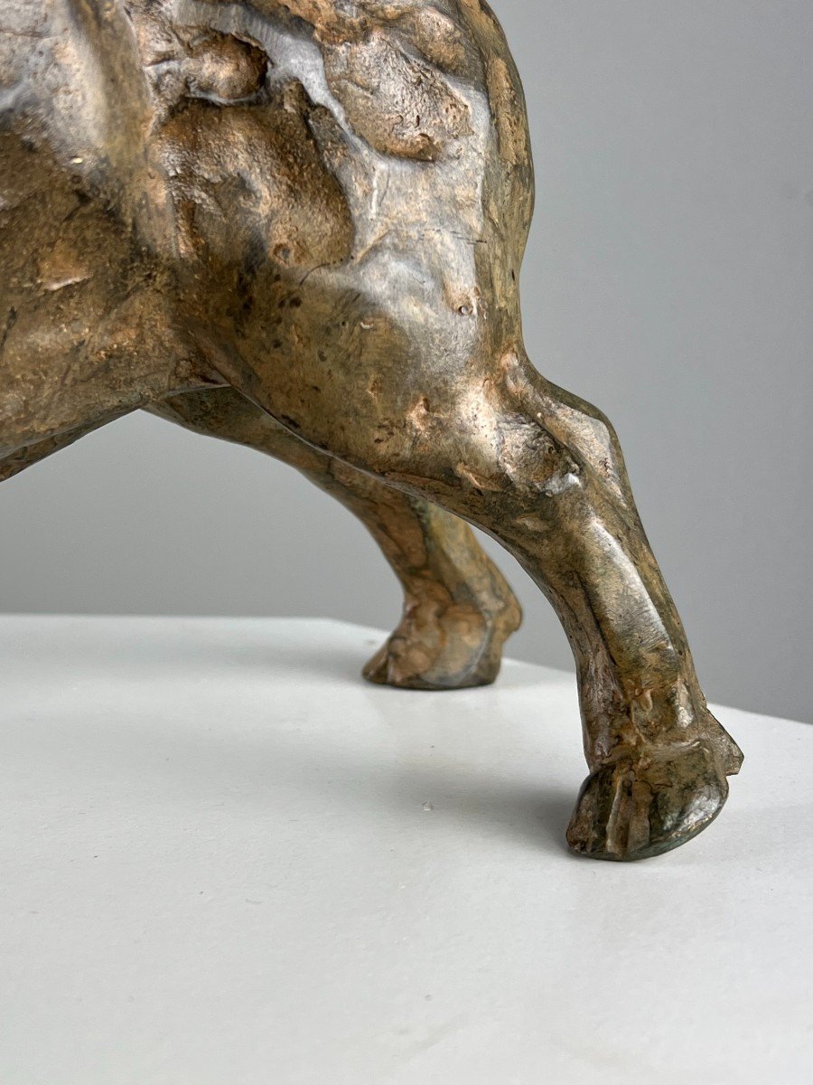 Sculpture En Bronze Chenet-photo-4