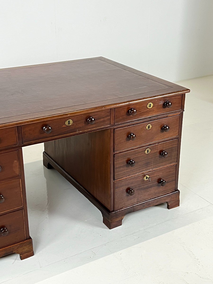 English Mahogany Desk-photo-4