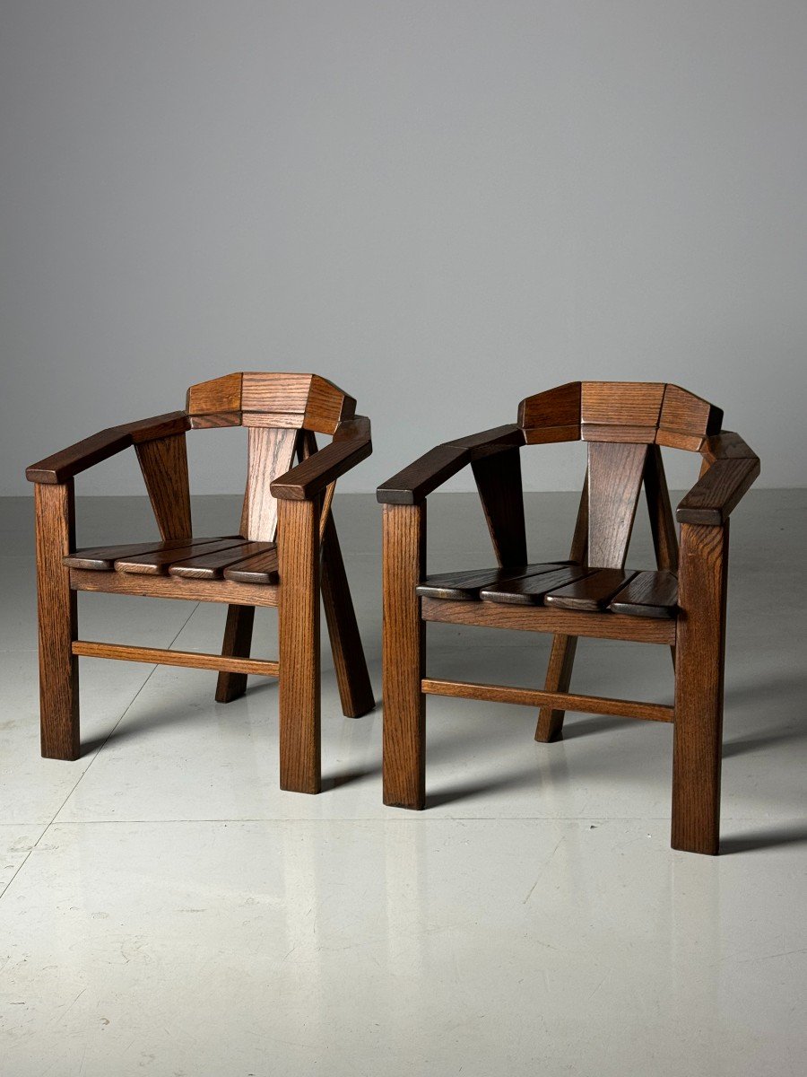 Chaises Brutalistes 1960