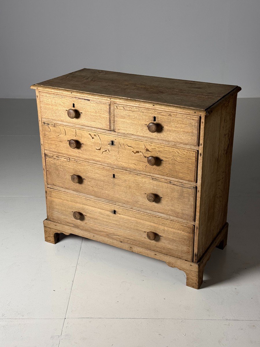 Washed Oak Chest Of Drawers-photo-2