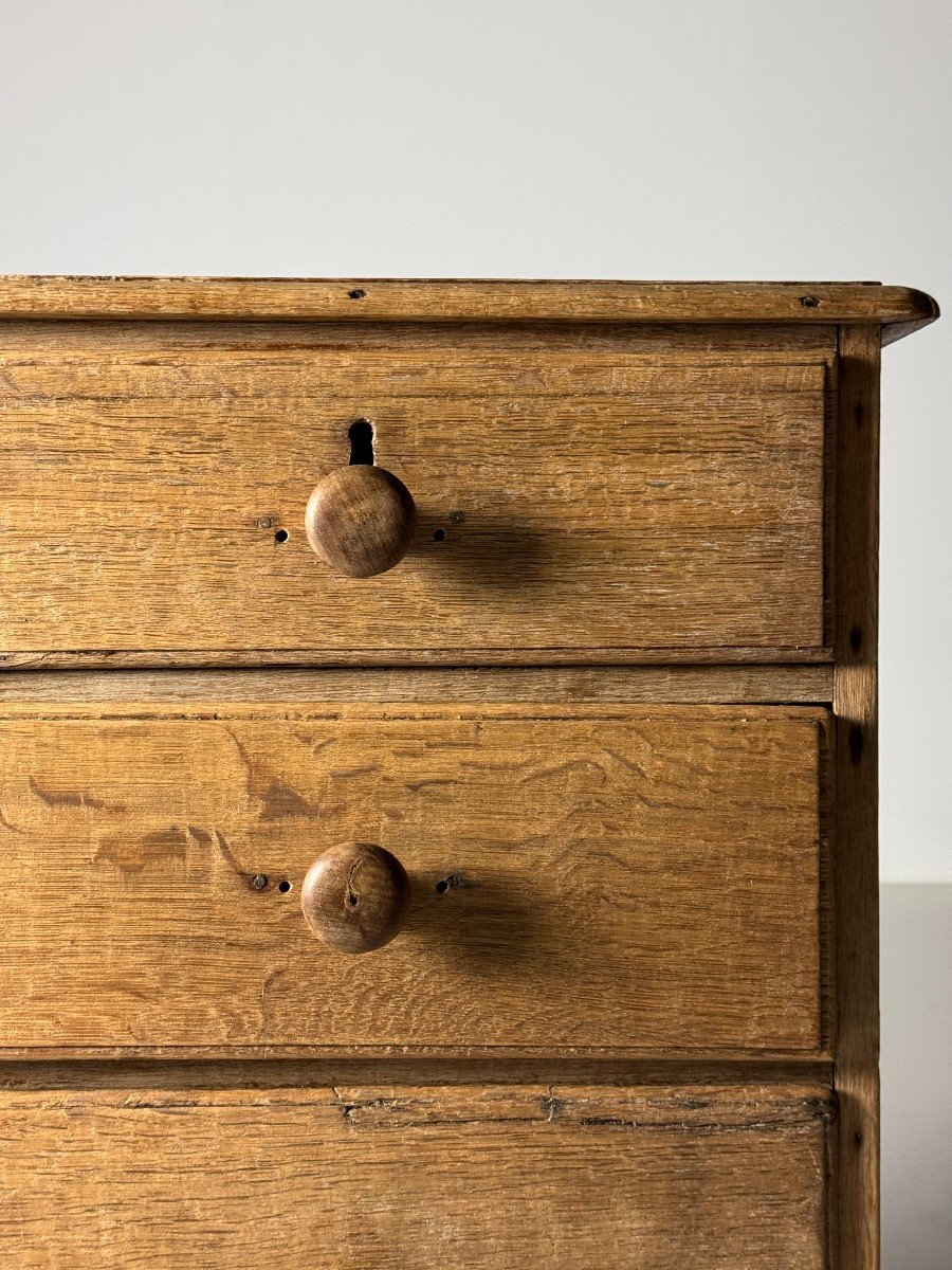 Washed Oak Chest Of Drawers-photo-6