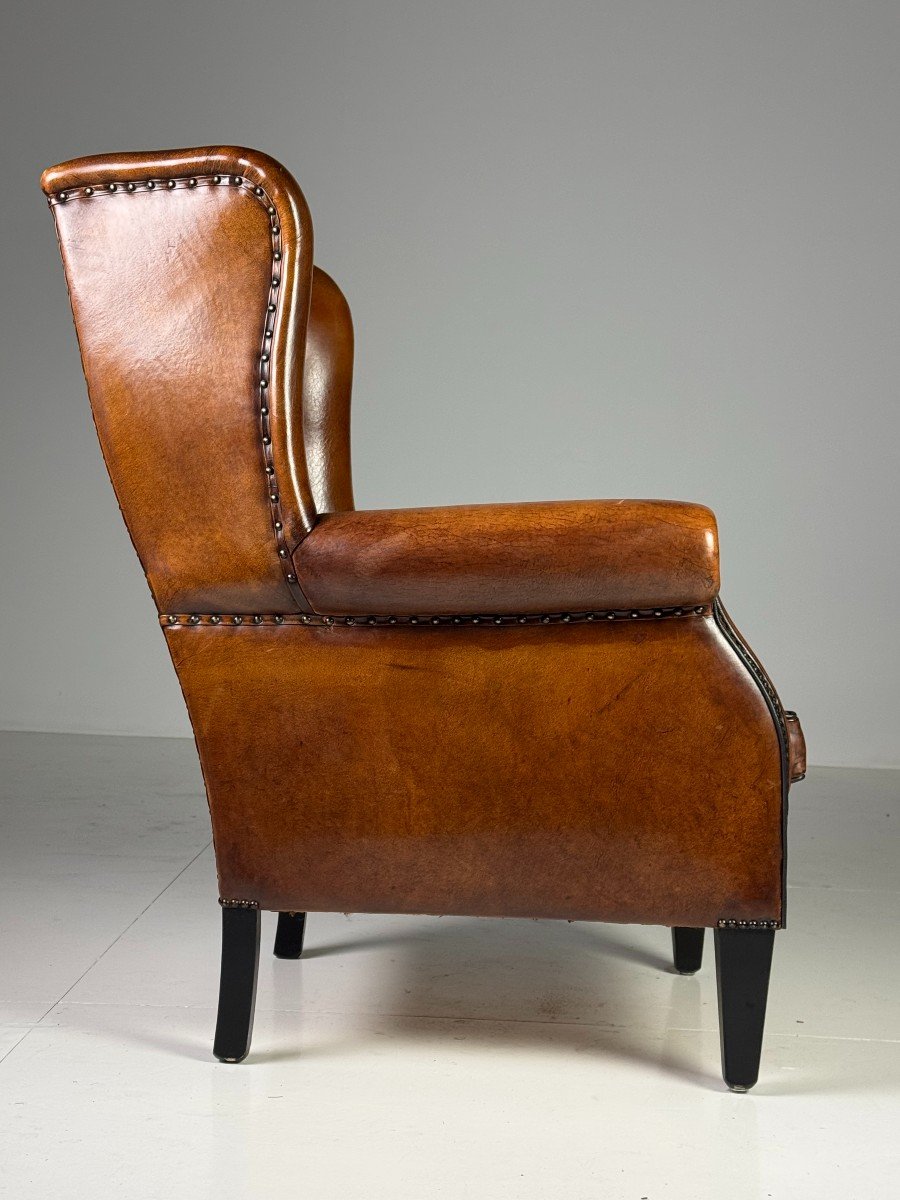 Fauteuil Club En Peau De Mouton-photo-5