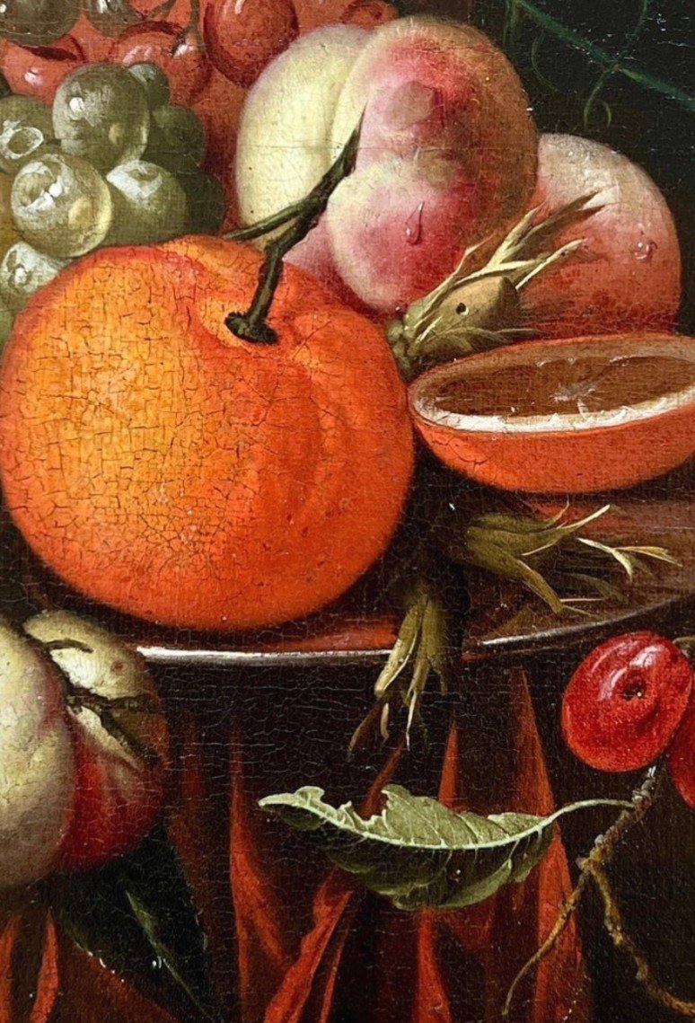 "jan Mortel (attr.) - Dutch Still Life With Fruit, Wine And Venetian Glass"-photo-2