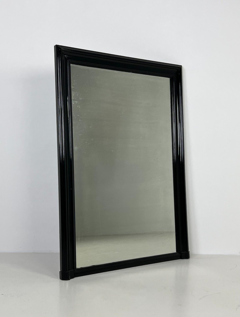 Miroir De Cheminée Noir Antique Français