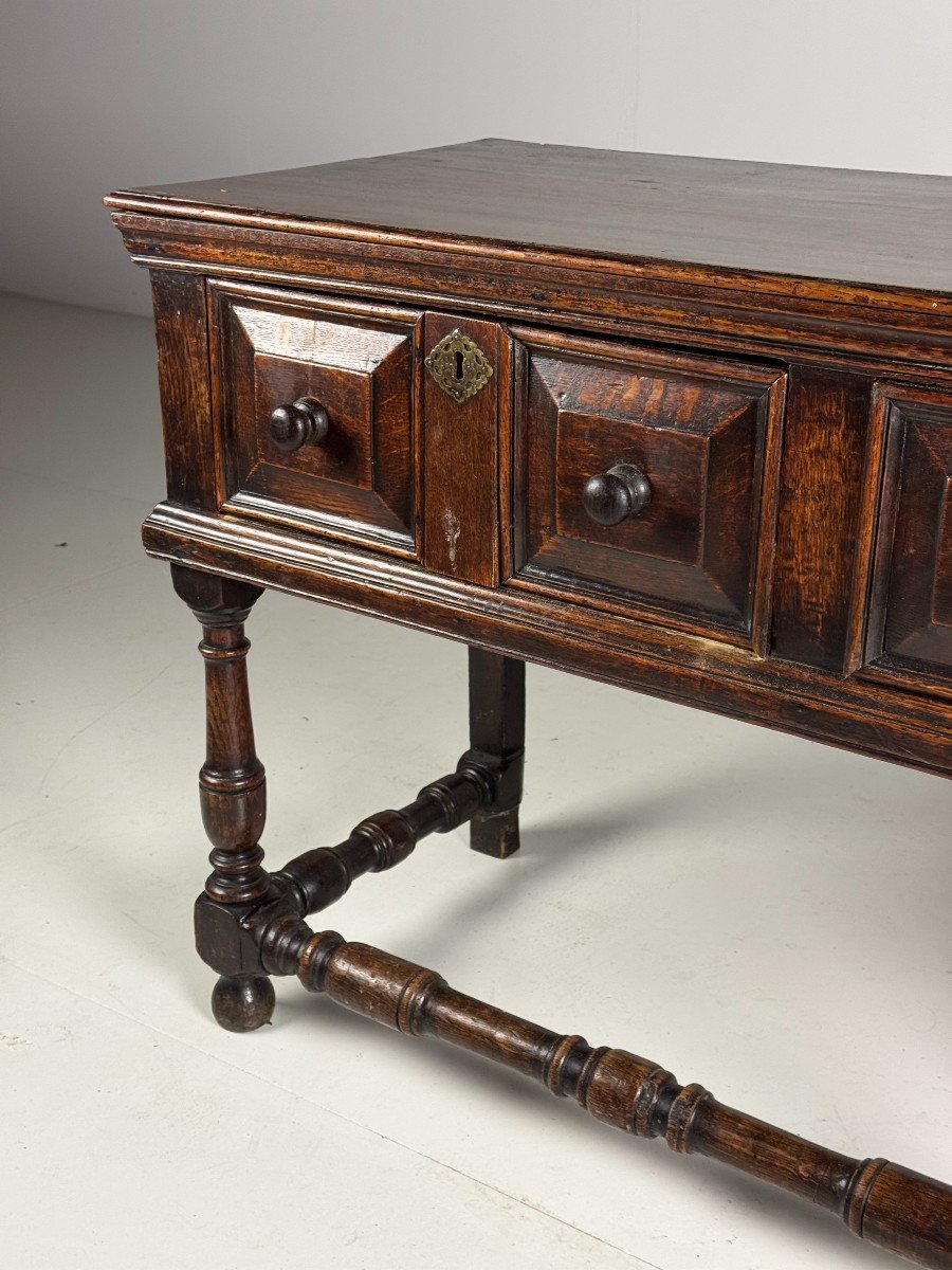 Antique English Oak Sideboard Circa 1800-photo-2