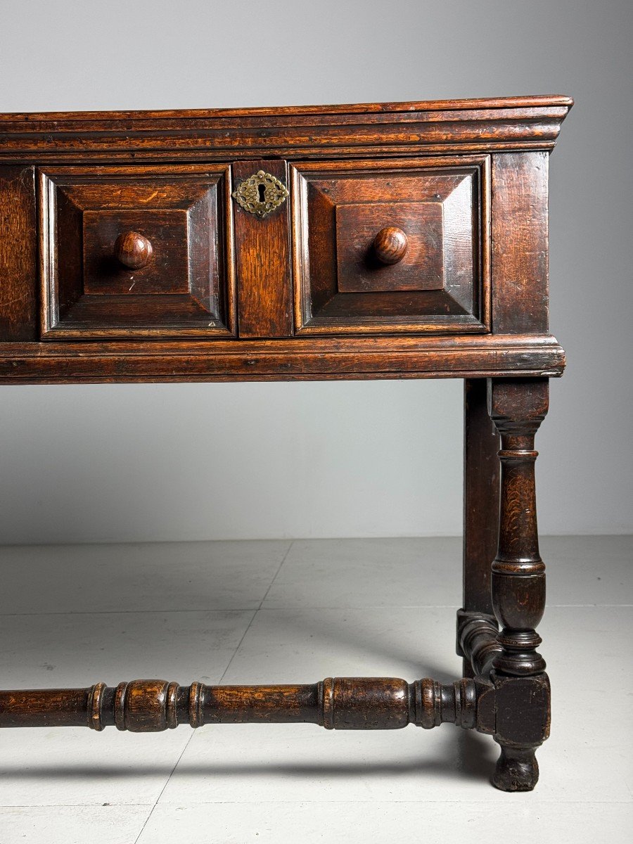 Antique English Oak Sideboard Circa 1800-photo-3