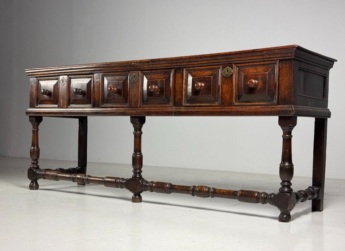 Antique English Oak Sideboard Circa 1800-photo-2