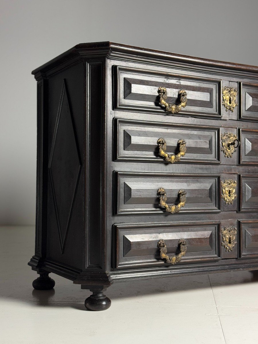 18th Century Italian Chest Of Drawers In Dark Walnut-photo-4