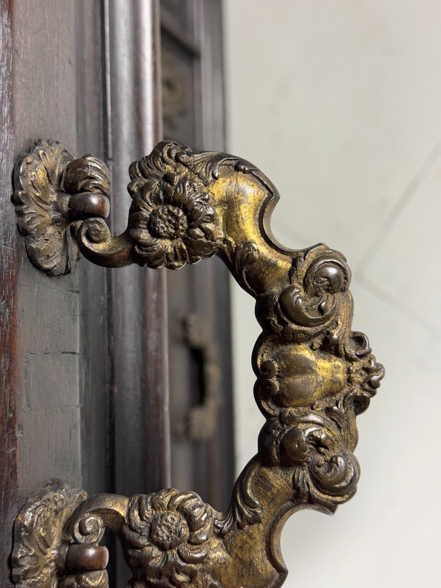 18th Century Italian Chest Of Drawers In Dark Walnut-photo-5