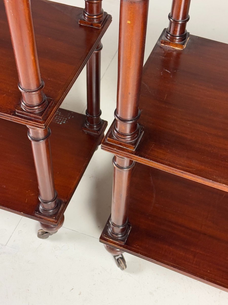 Set Of 2 Mahogany Shelves-photo-4