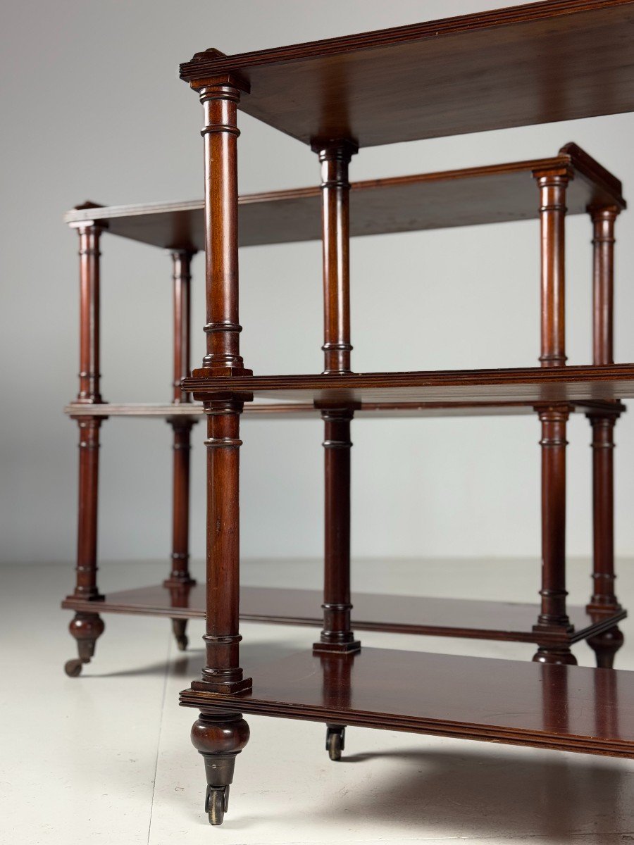 Set Of 2 Mahogany Shelves-photo-8