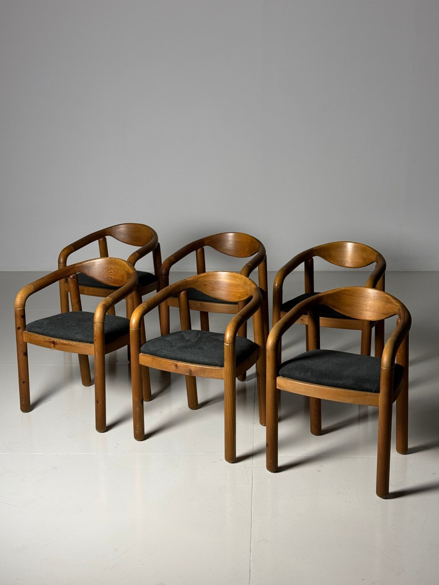 Chaises Vintage Rainer Daumiller 6-photo-3