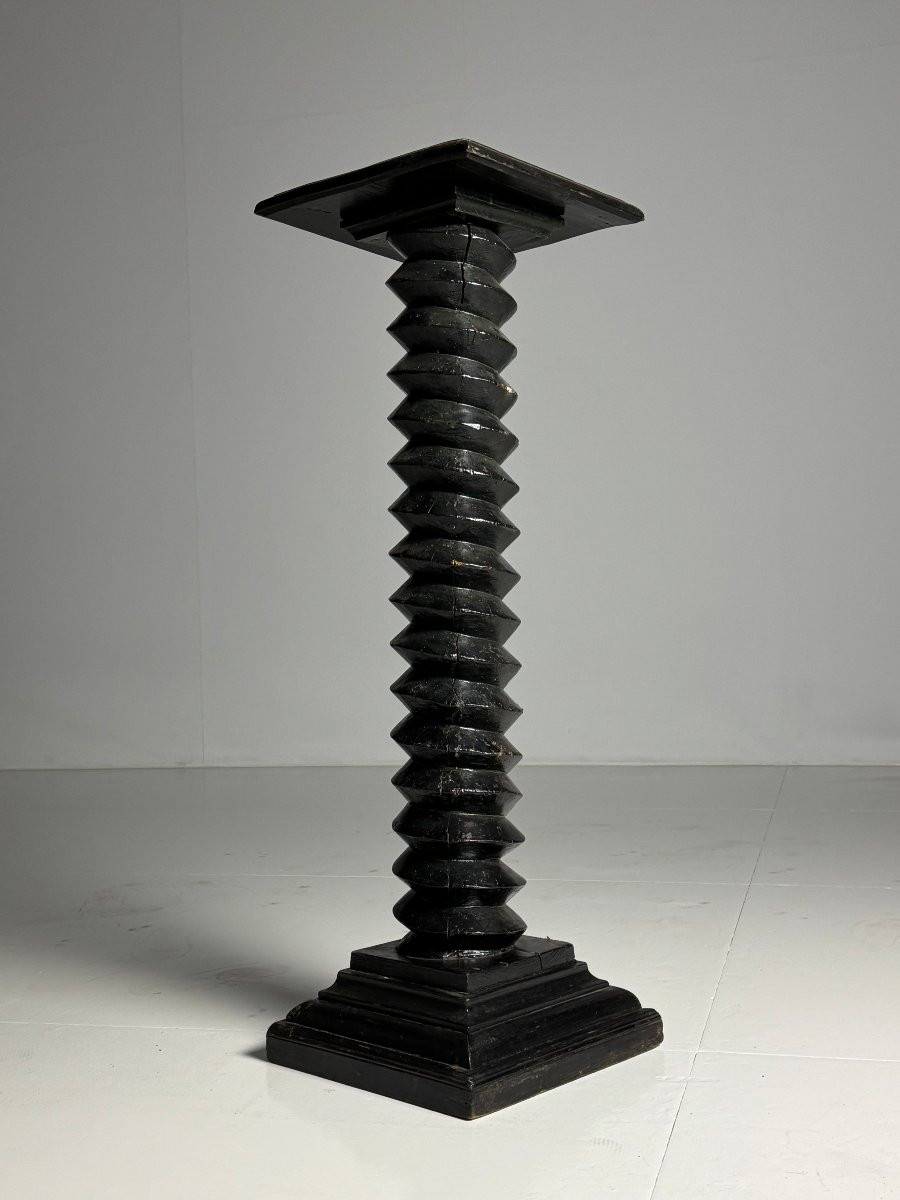 Vintage Black Screw French Column-photo-4