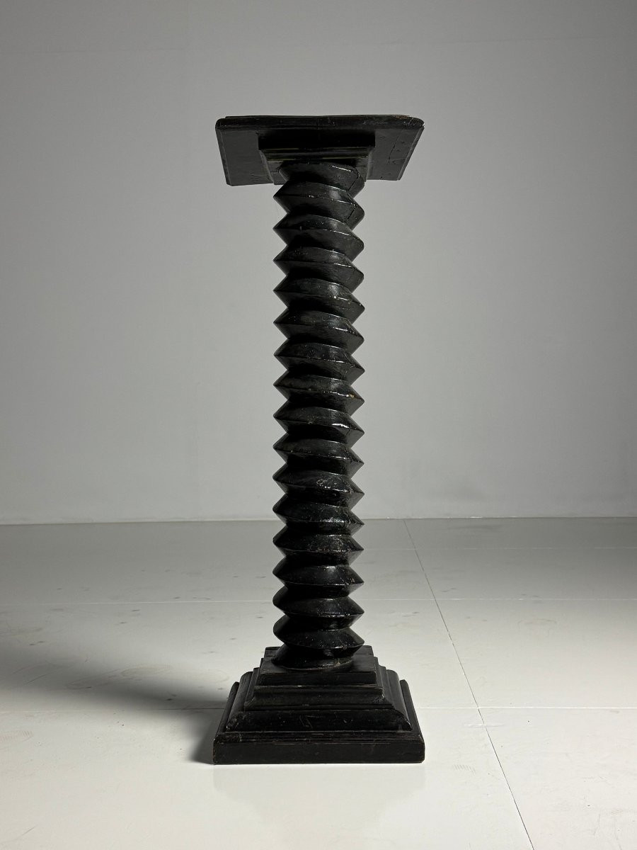 Vintage Black Screw French Column-photo-2