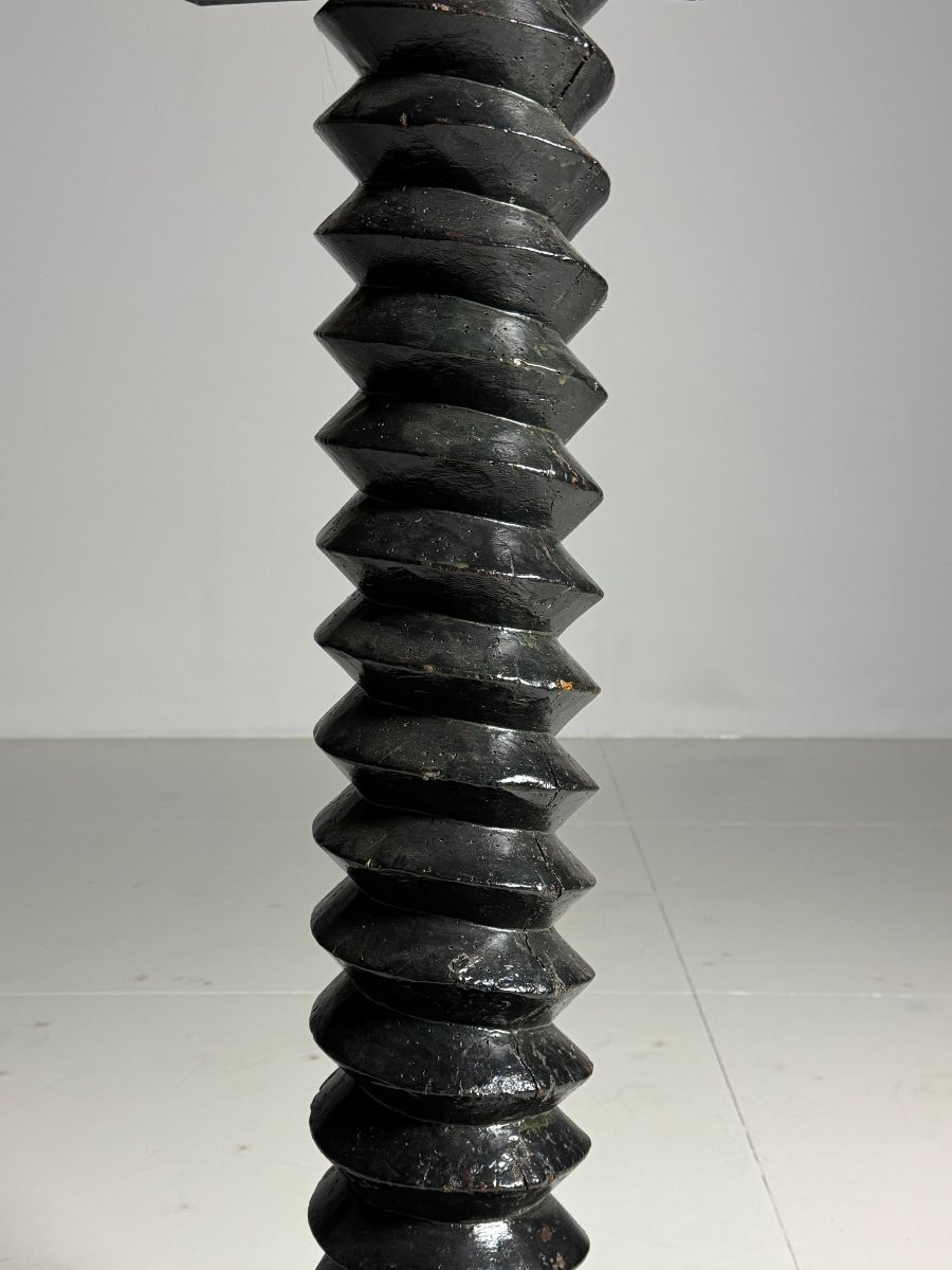 Vintage Black Screw French Column-photo-3