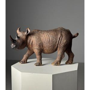 Rhinocéros Sculpté à La Main