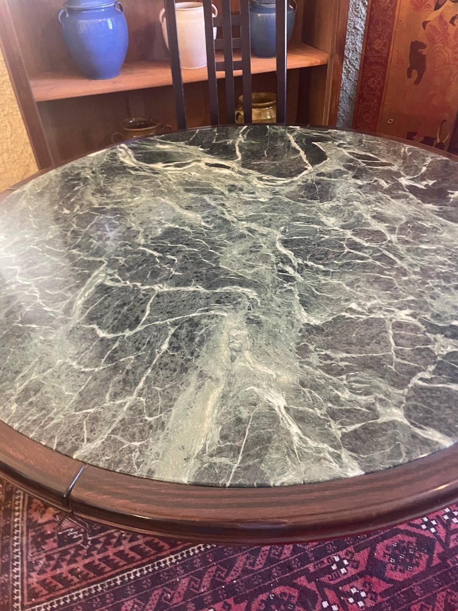 Round Art Deco Style Dining Room Table -photo-2