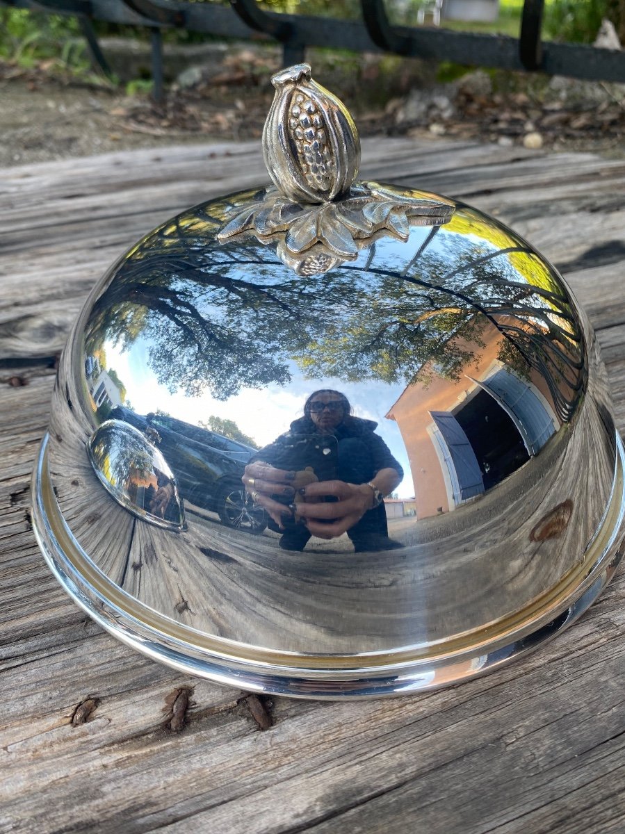 Antique Silver Metal Service Bell 